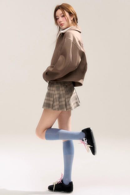 Rose Sniper Embroidered Cropped Jacket