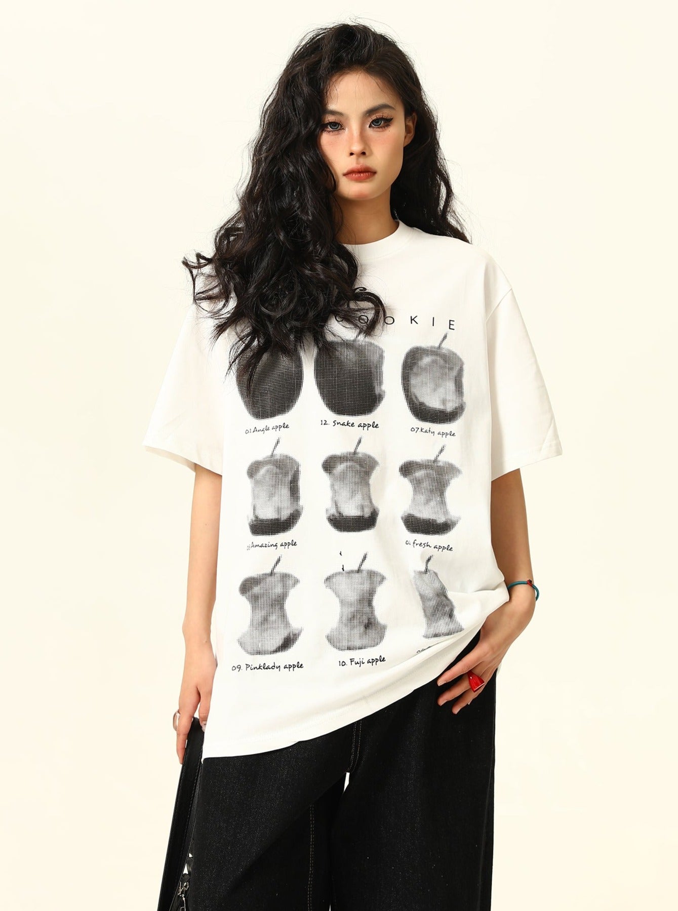 Vintage Versatile Print Short Sleeve T-Shirt