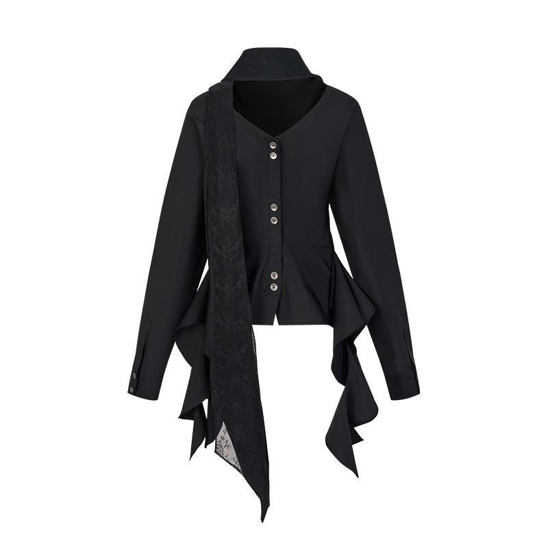 French Style Waist Cinched Shirt Set-Up