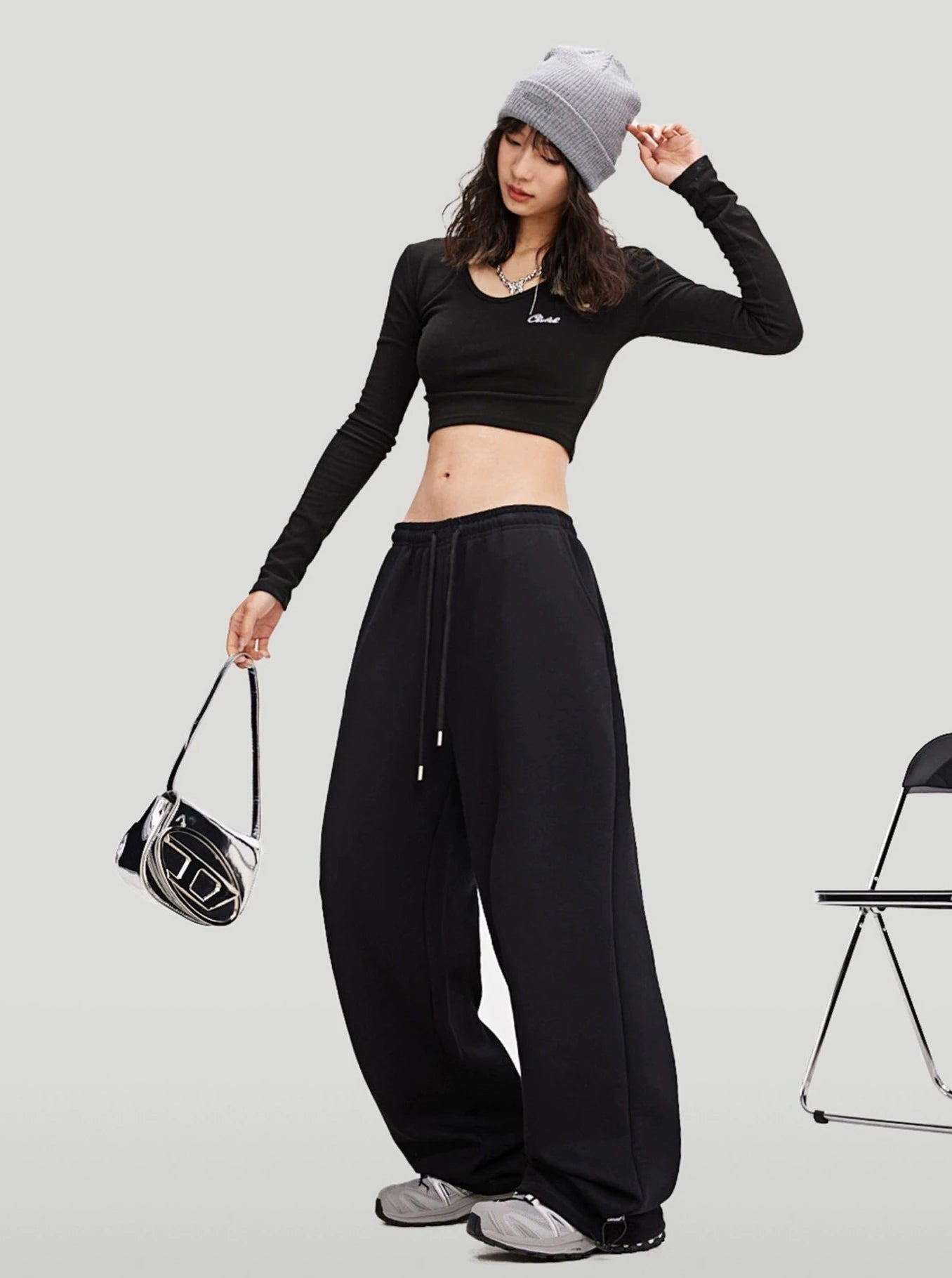 American Street Sweatpants Hip-Hop Set-Up