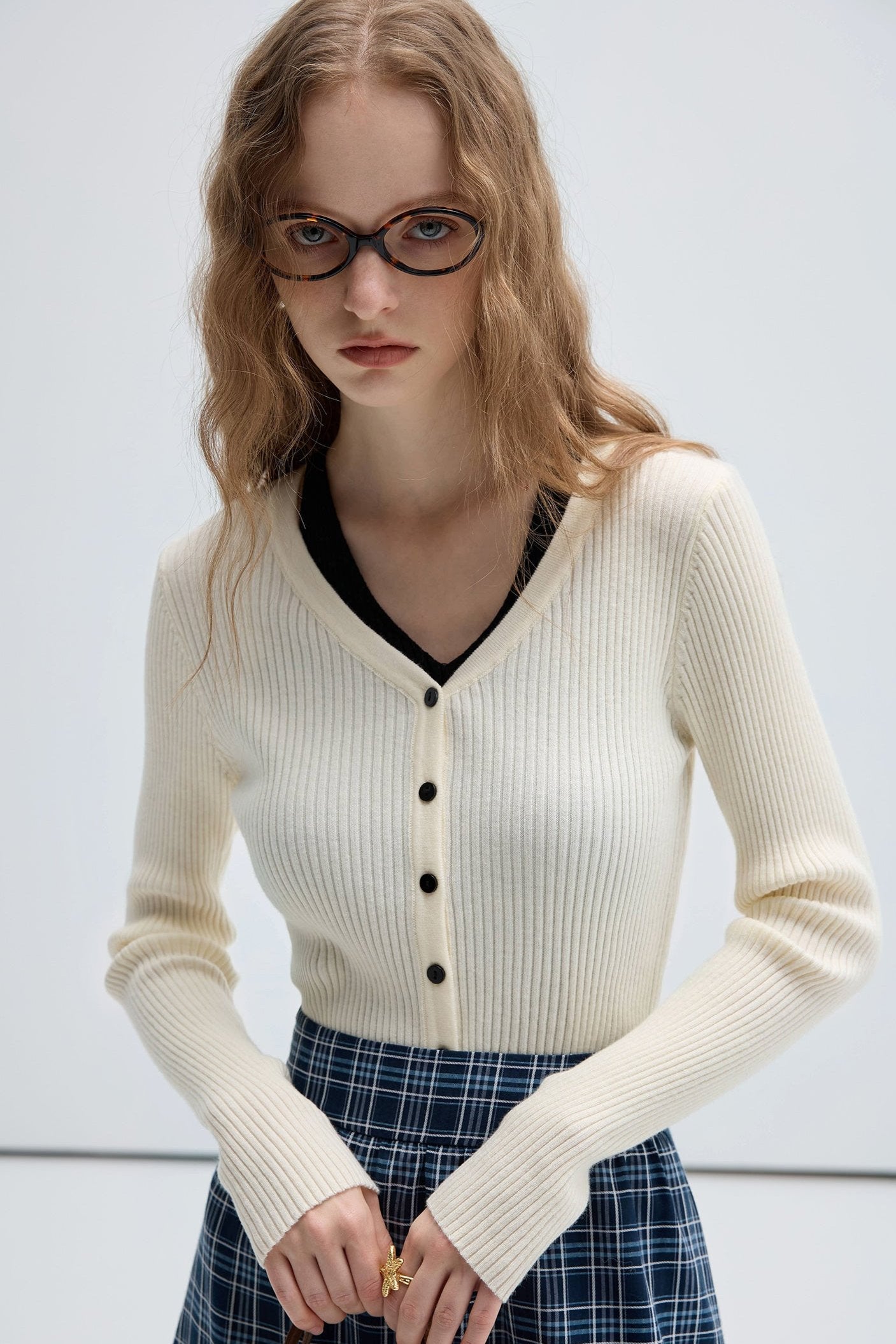 Wool Slim Long Sleeve Top