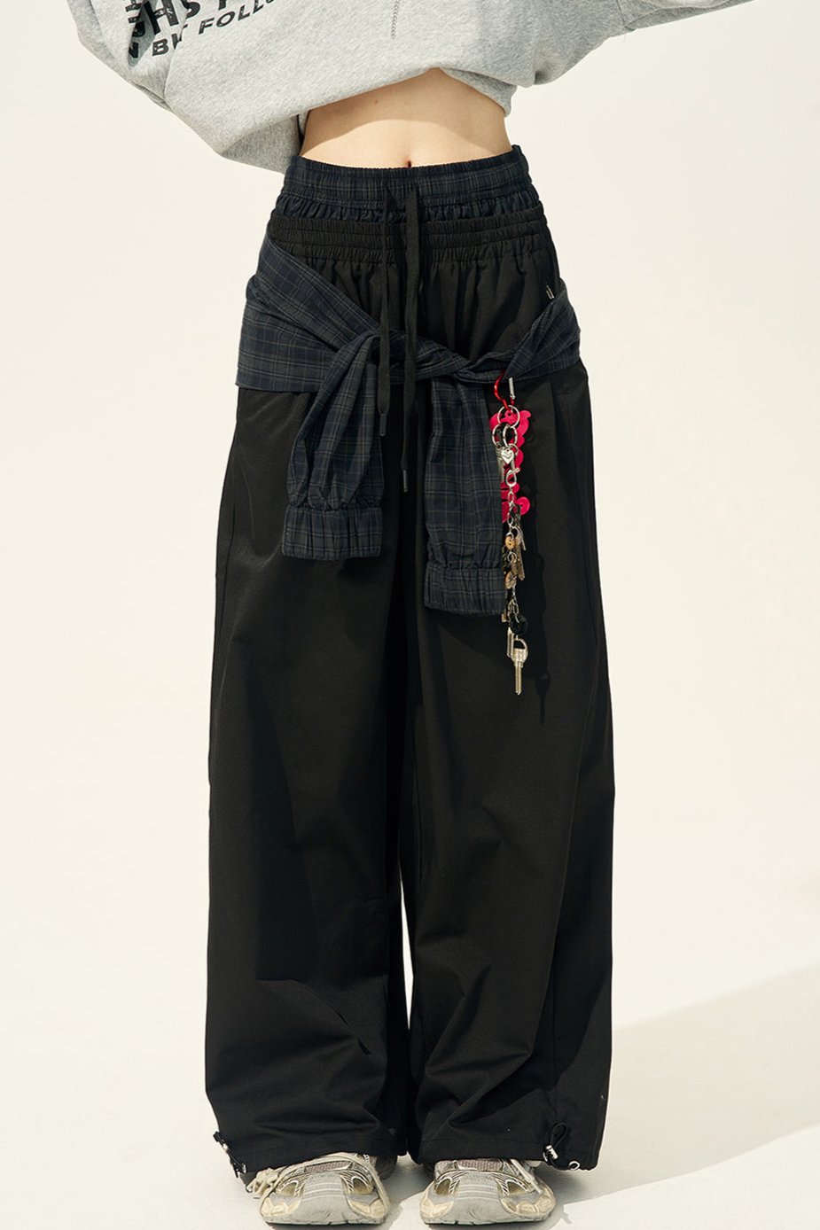 Sassy Double-Waisted Wide-Leg Pants