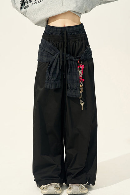 Sassy Double-Waisted Wide-Leg Pants