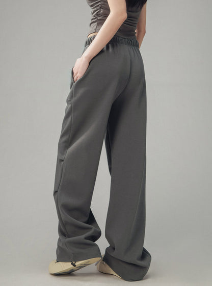 Retro Grey Sweatpants Pants