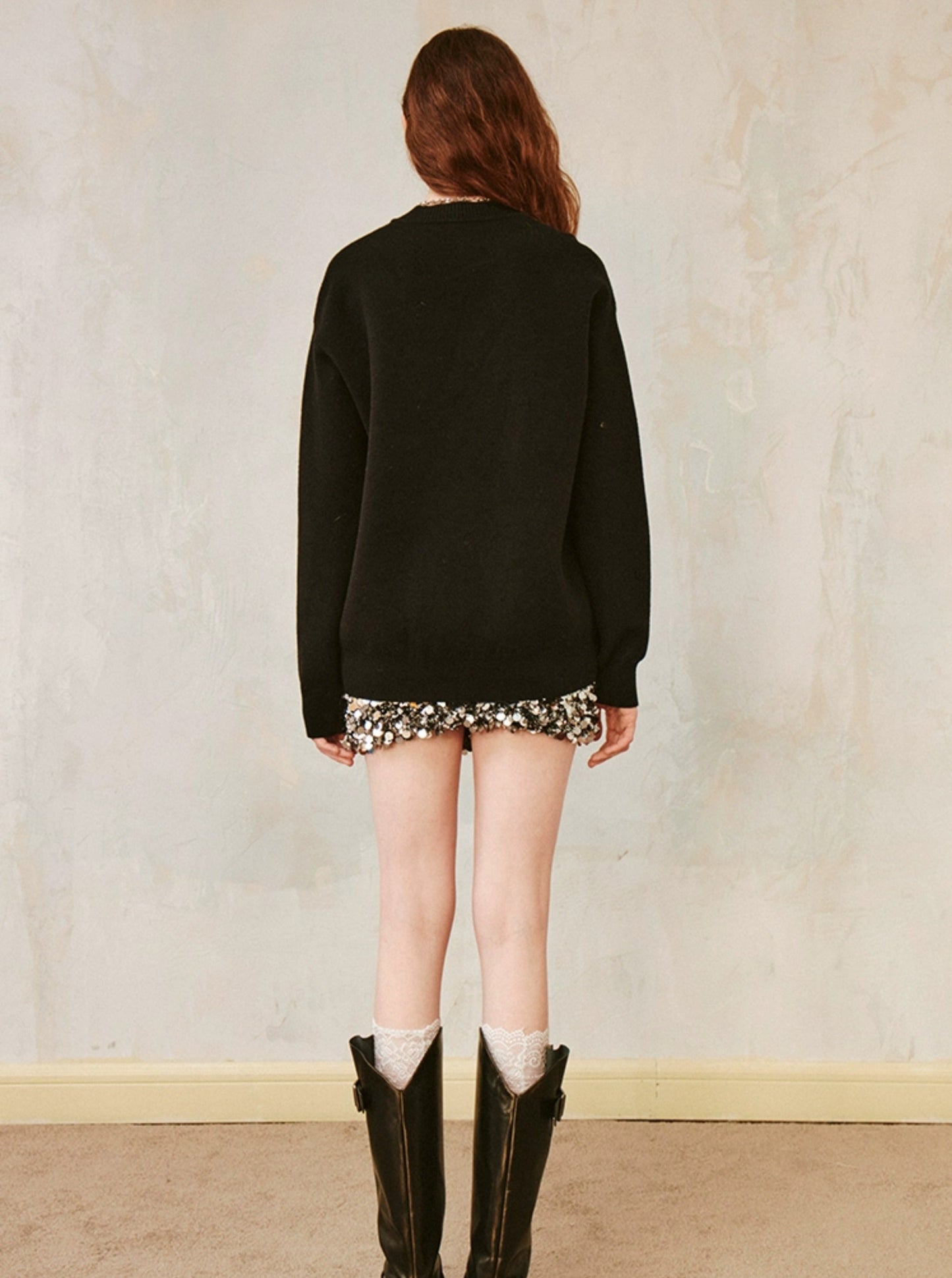 Dragon Loose Long Sleeve Knit Sweater