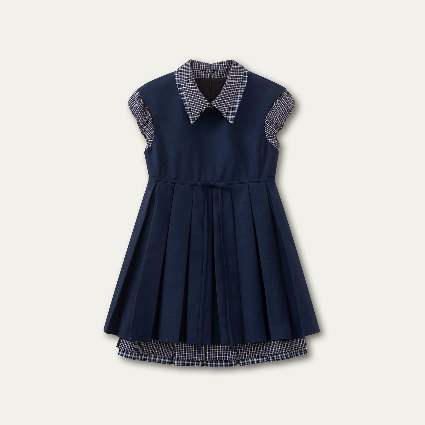 Woolen College Shirt Dress