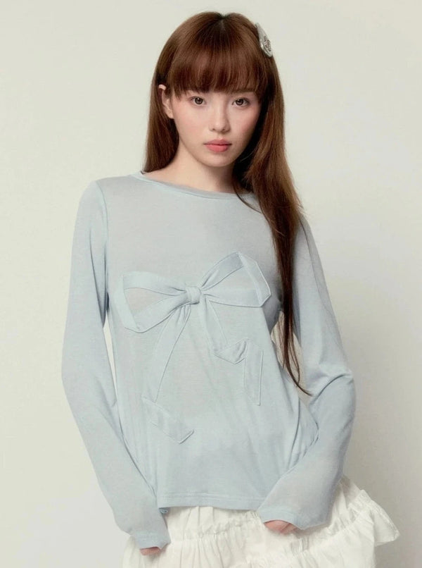 Amber Bow Tencel T-Shirt