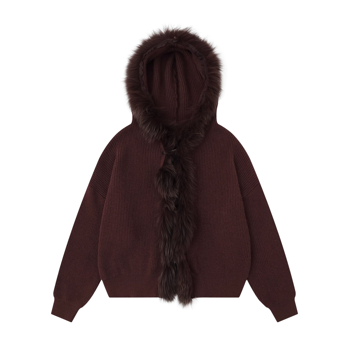 Fringe Knit Sweater Jacket