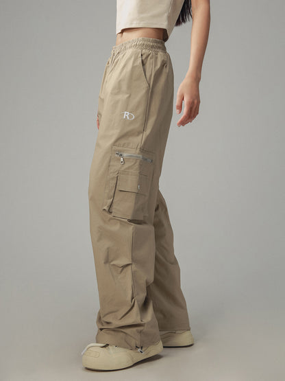 Unisex Straight-Leg Casual Cargo Pants