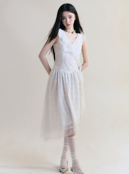 Irregular Layered Slip Dress