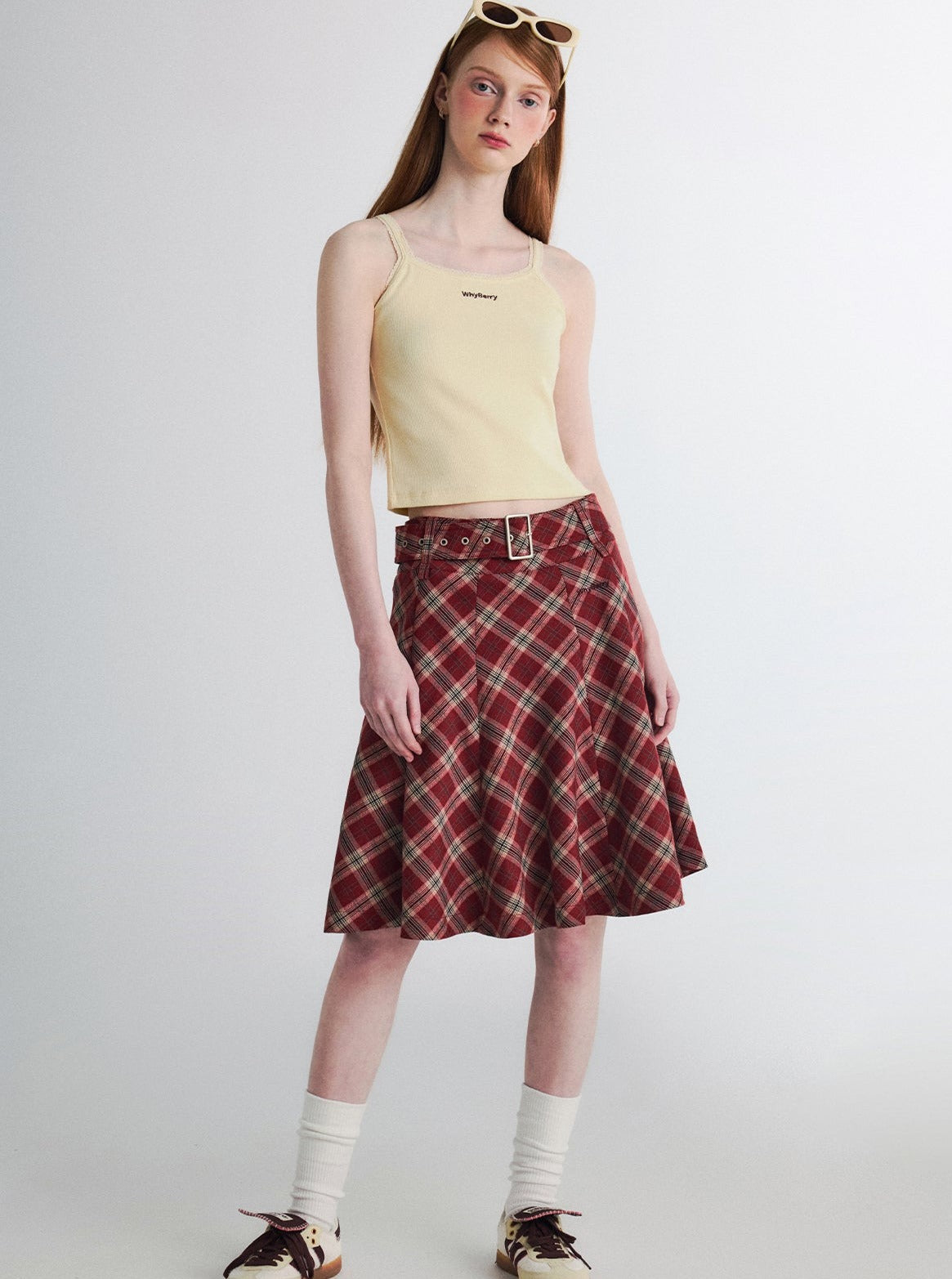 Retro Academy Checked Skirt