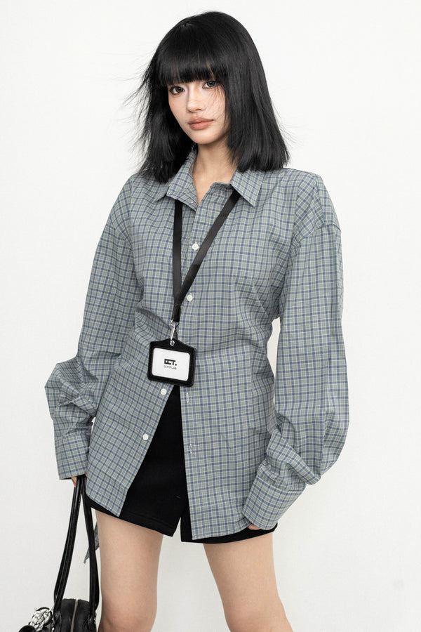 Casual Lace-up Design Shirt