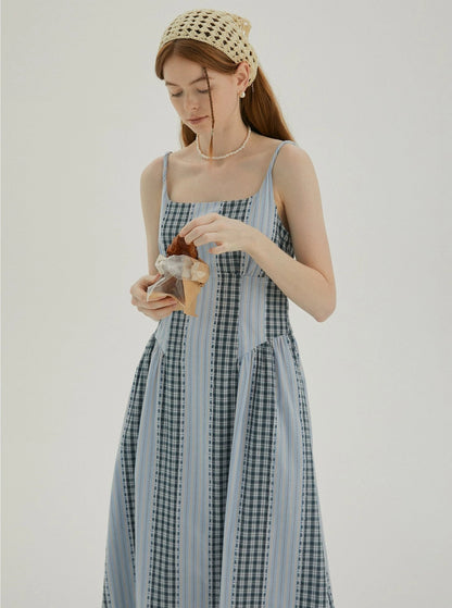 Twisted Stitched Slip Dress
