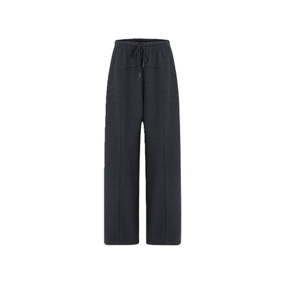 Split Line Stitching Loose Straight Pants
