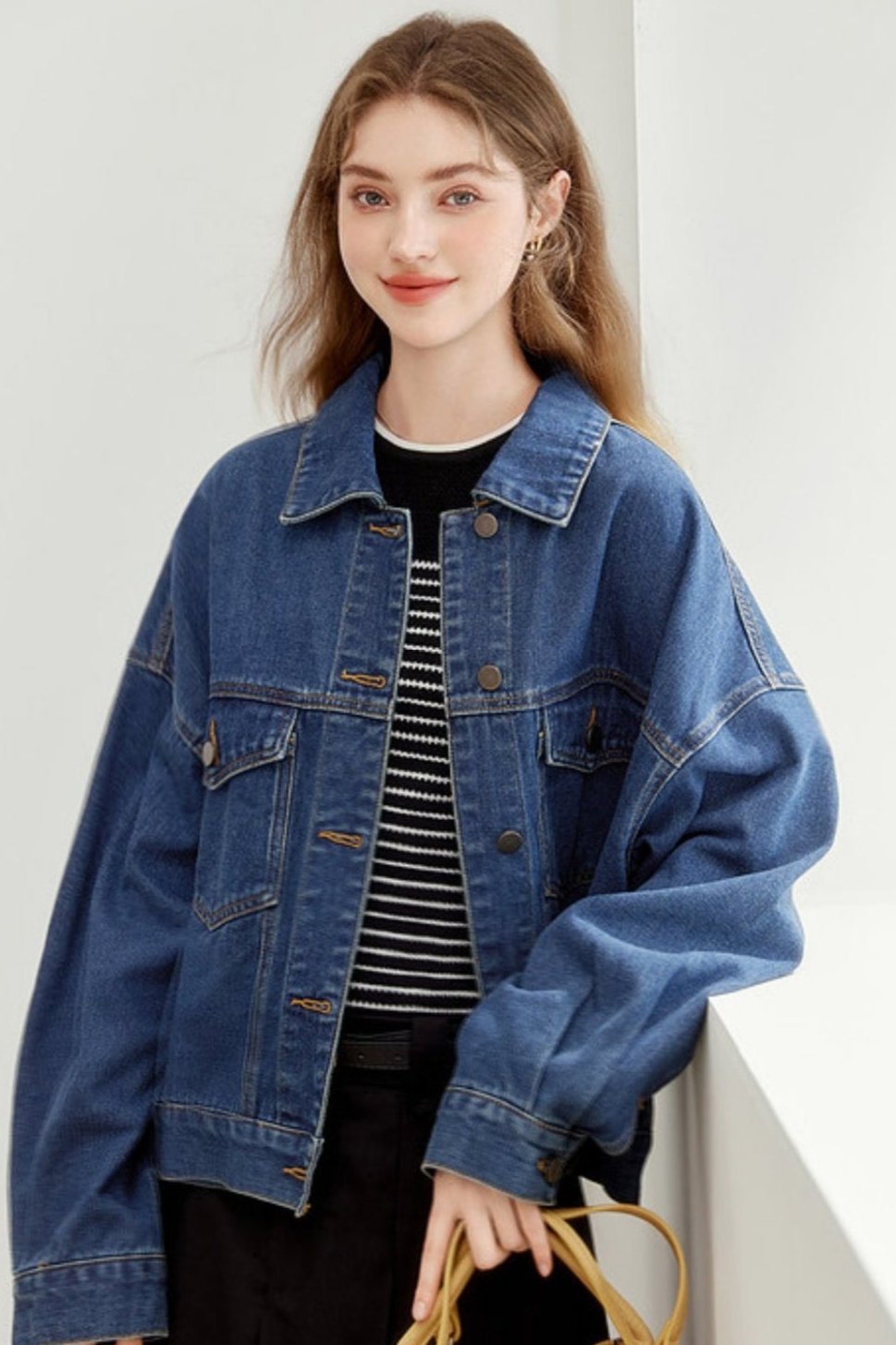 Vintage Cropped Denim Jacket