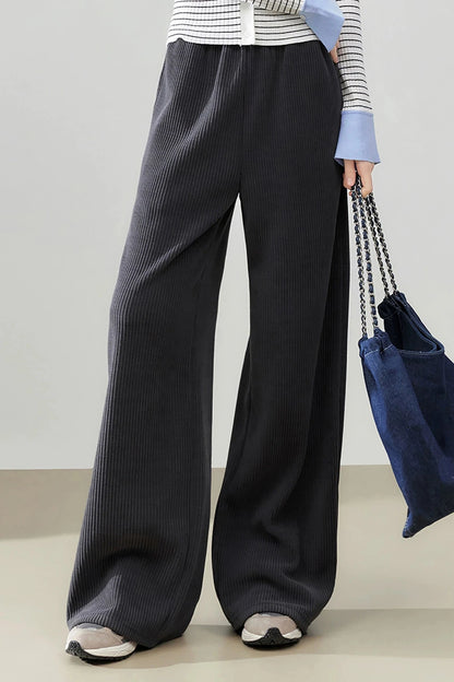 Straight-Leg Corduroy Pants