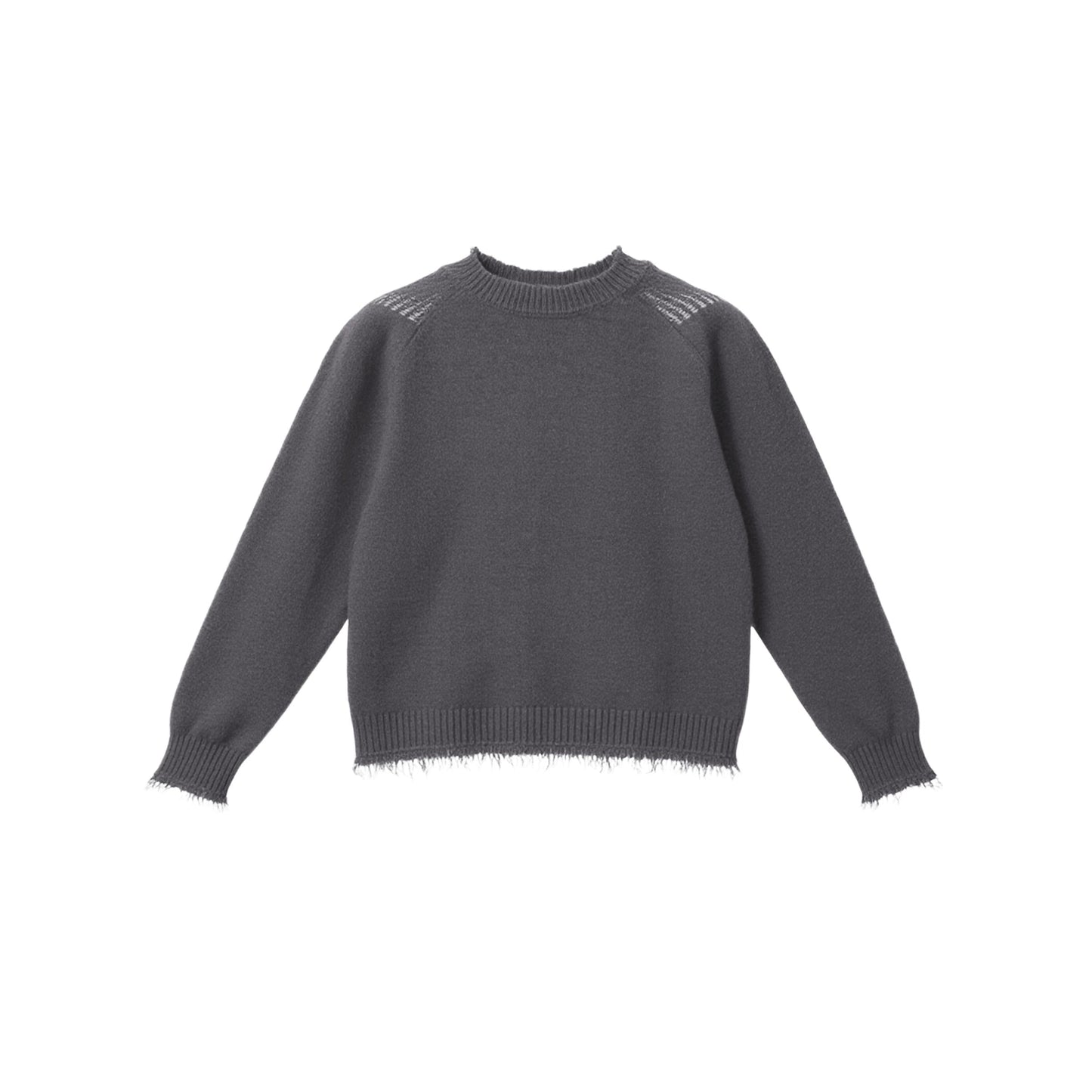 Fringed Raw Edge Sweater