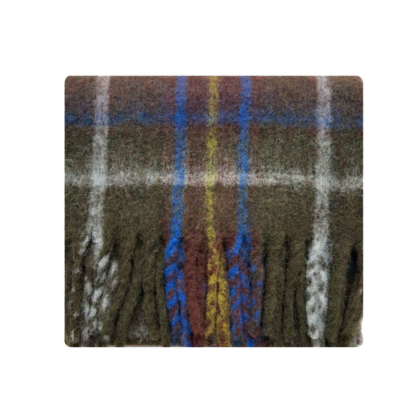 Wool Blend Plaid Scarf
