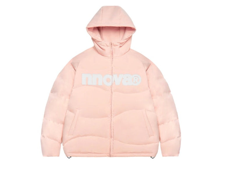 Basic LOGO hooded thick coat