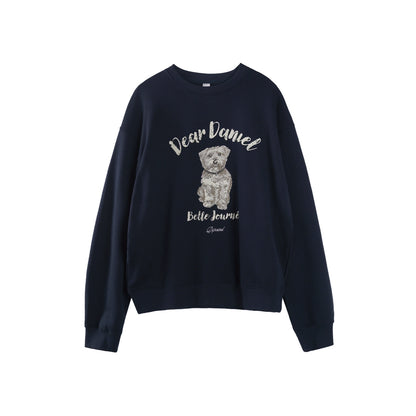 Fun Letter Print Long-Sleeved Sweatshirt