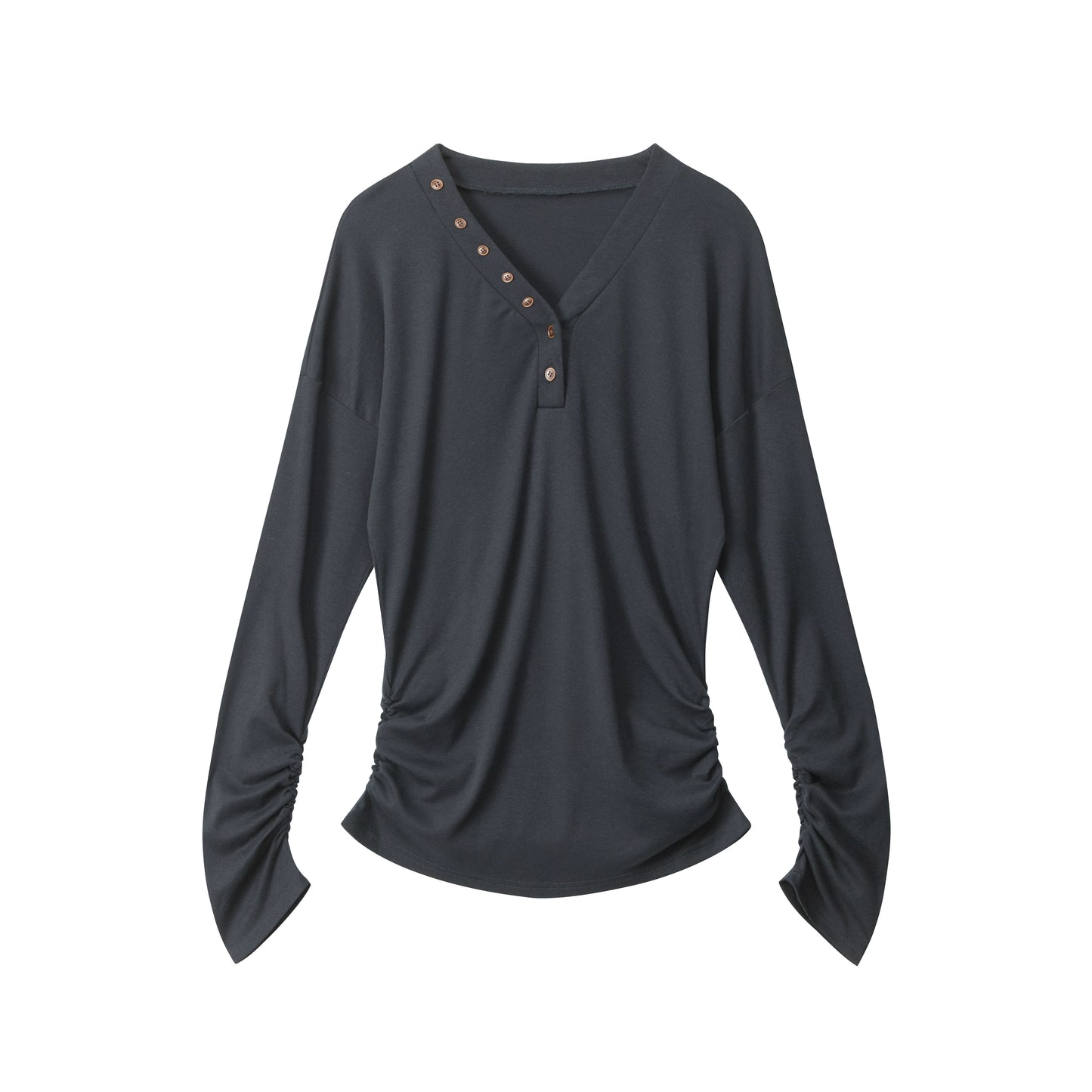 Lazy Style V-Neck Long Sleeve Top