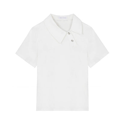 Diagonal Collar T-Shirt
