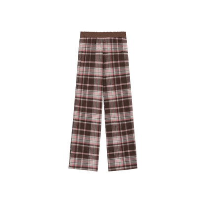 Retro Pink Plaid Pants