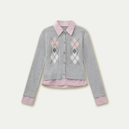 Vintage Collegiate Knit Sweater Top