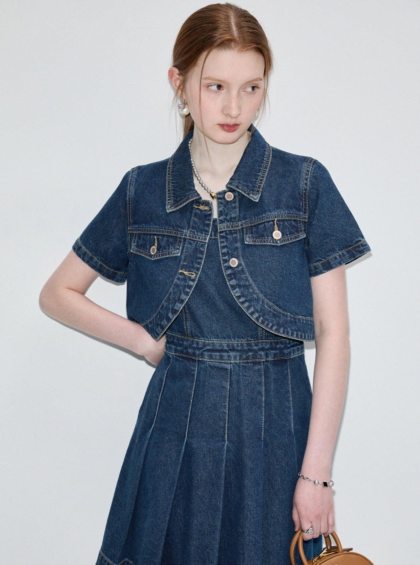 Denim Shirt and Sundress Set-Up