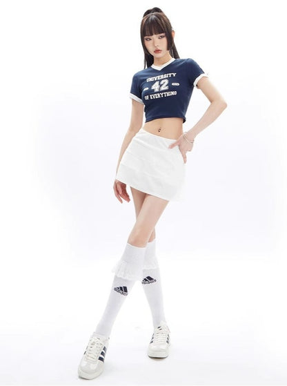 Spicy Girl V-neck Short Sleeve T-shirt