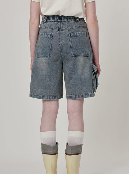 Vintage High Waisted Denim Shorts