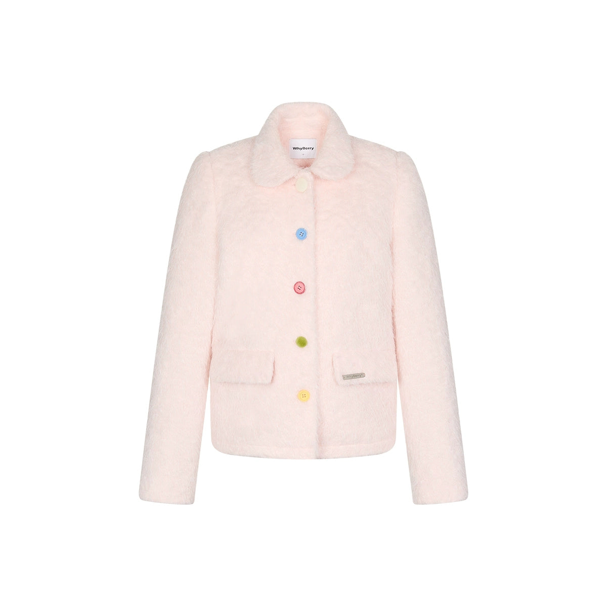 Colorful Buckled Padded Blazer