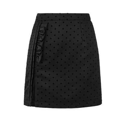 Gentle Polka Dot Ruffled Skirt