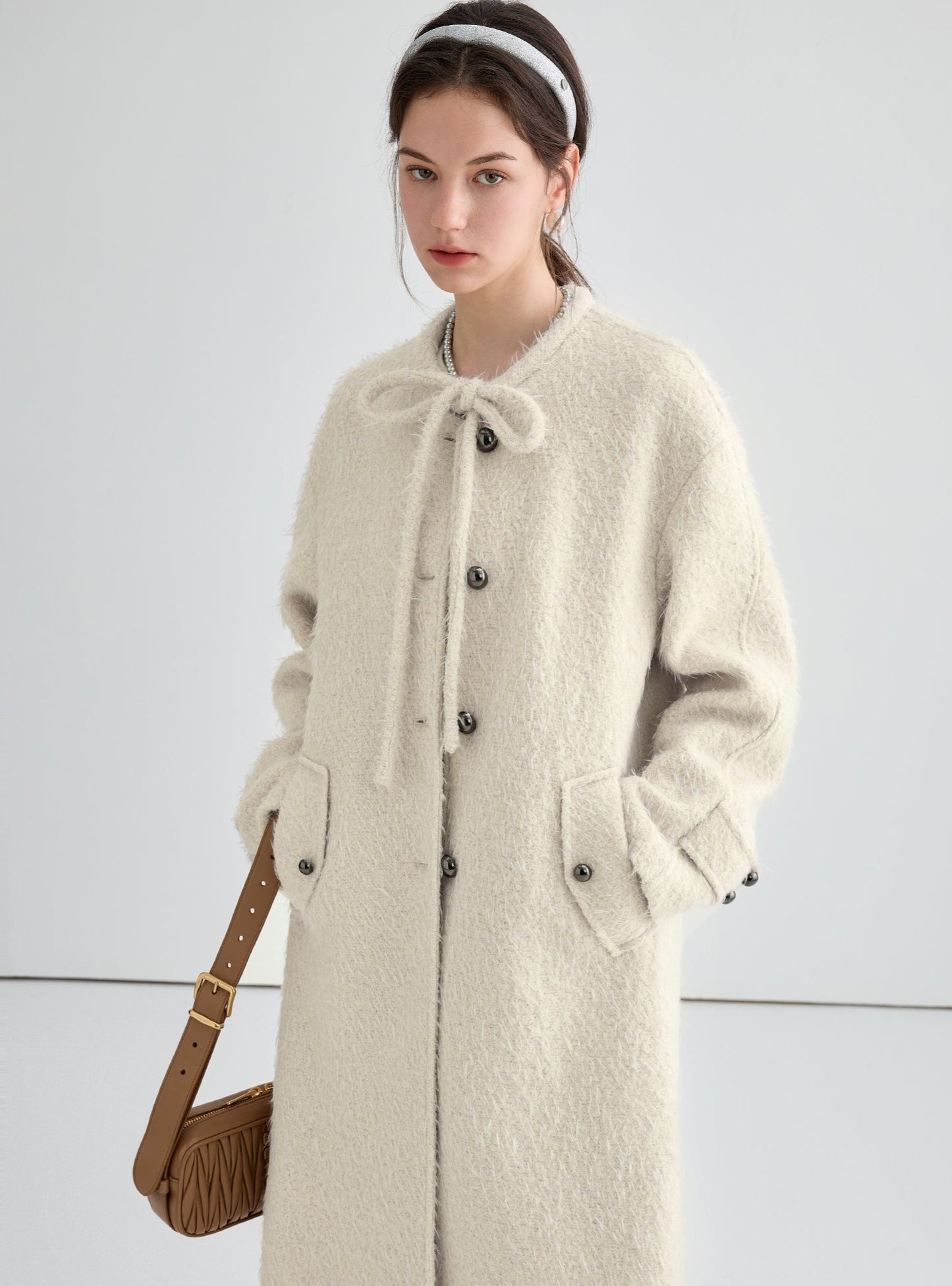 French wool tweed coat