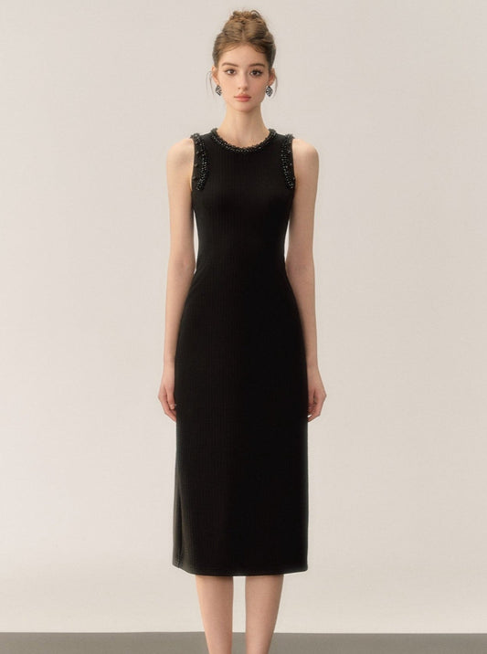 Fragrance Knit Style Little Black Dress