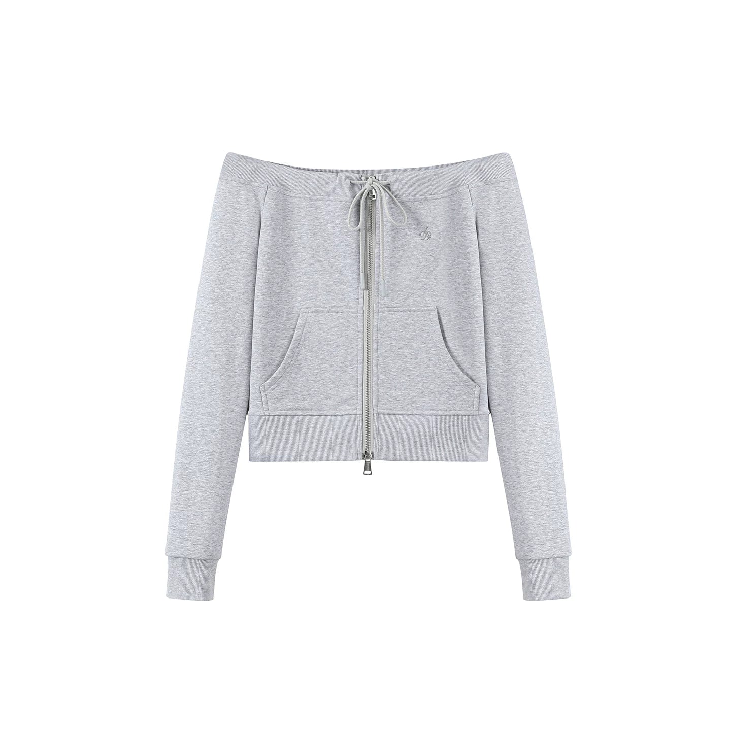 One-Shoulder Sweatshirt Skirt Set-Up