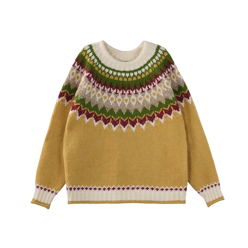 Vintage Fair Isle Wool Pullover