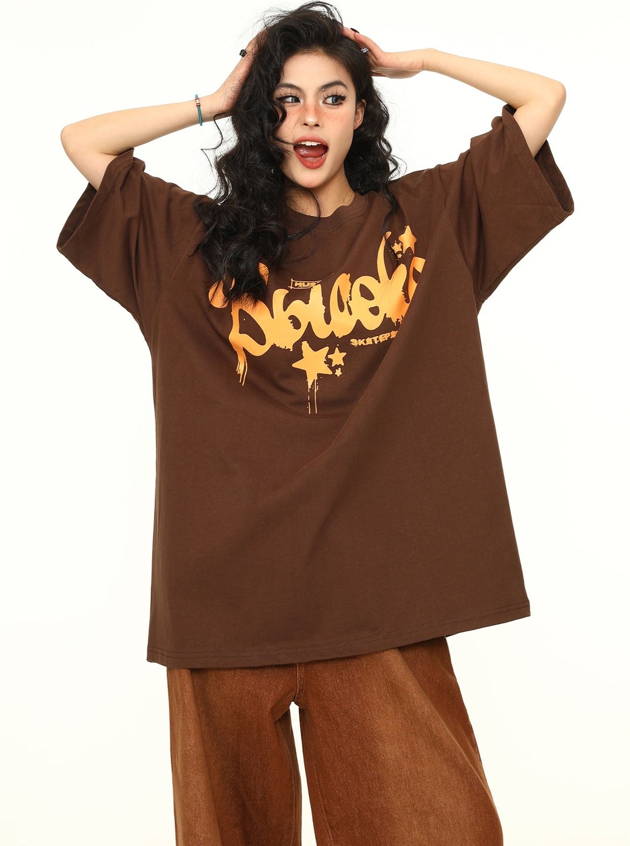 Brown Vintage Couple T-Shirt