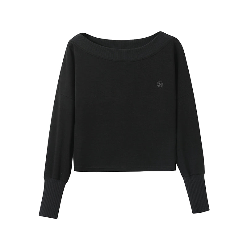 Fashion Oblique Shoulder Tops Set-Up