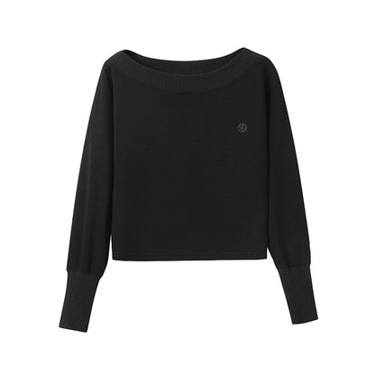 Fashion Oblique Shoulder Tops Set-Up