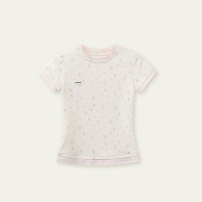 Contrasting Cotton Slim-Fit Top