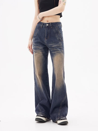 Distressed Hip Hop Denim-Hose