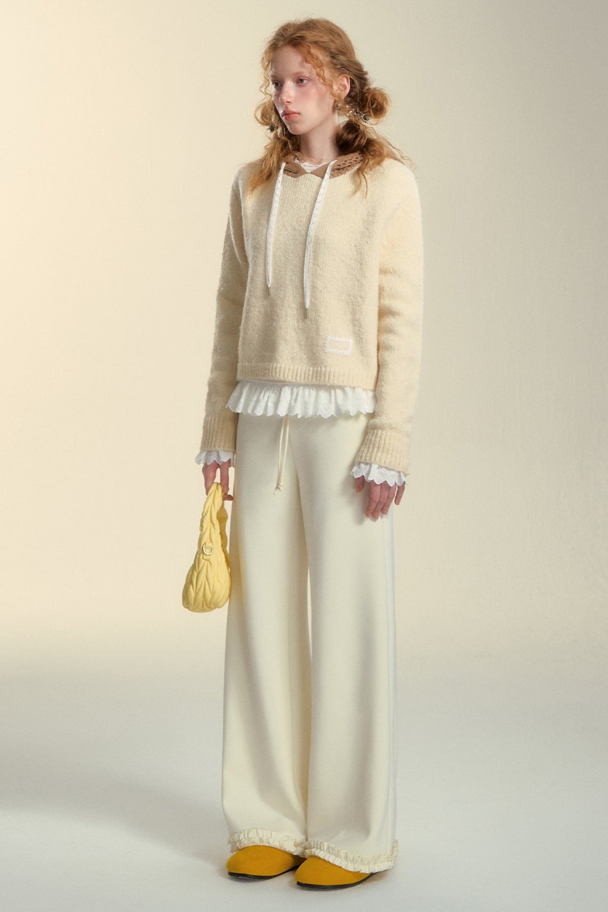 Hooded Cut-Out Sweater Top