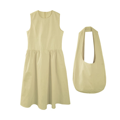 Slimming Yellow Tank Dress