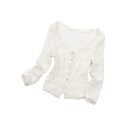 Heavy Beaded Lace Cardigan