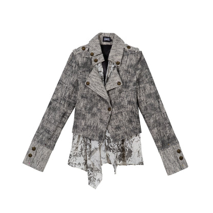 Vintage Printed Slim Jacket