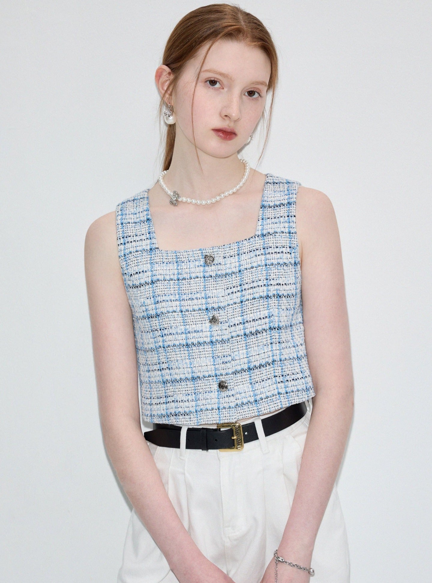Checkered Camisole Top