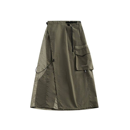 Long Pocketed Cargo Skirt