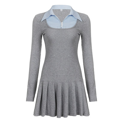 Color-Block Layered Dress