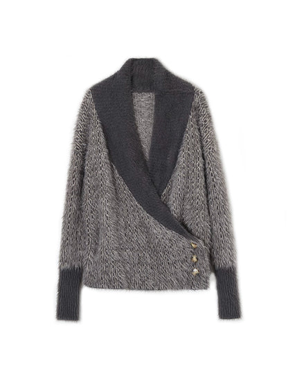 Retro Leopard Print Cardigan Set-Up